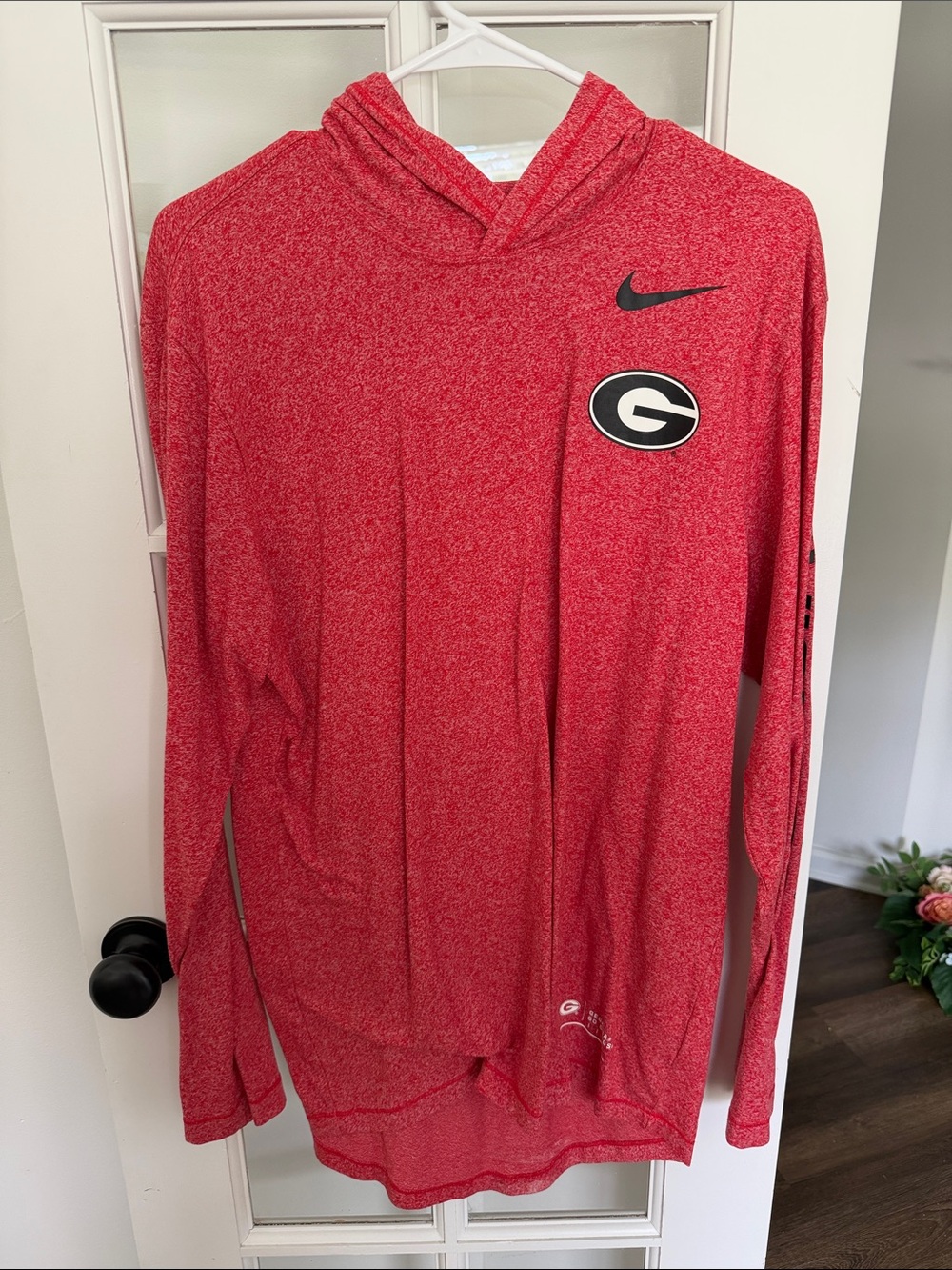 Nike Red Georgia Bulldogs Hooded Performance Long-Sleeve